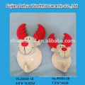 2016 new style ceramic christmas ornaments in reindeer shape